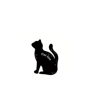 Cat Line Stencil